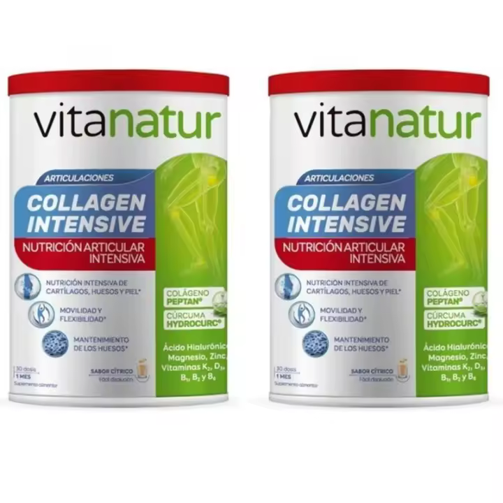 Faes Farma VITANATUR COLÁGENO INTENSIVO ANTIOXIDANTE 2X360 G 2ª UNIDAD 50% - Cuidado de los Huesos y las Articulaciones - 1