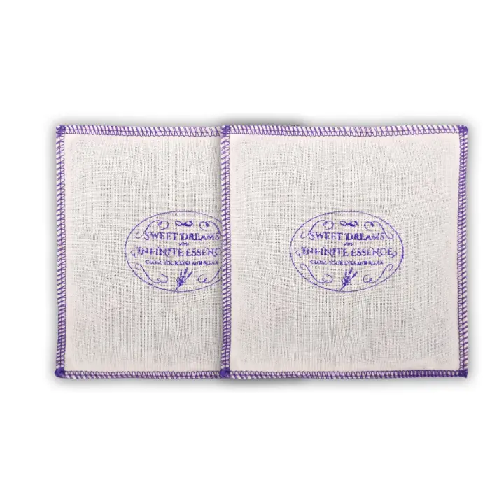 LAMARE Cojin Sweet Dreams – Rellenos de Lavanda de la Provenza Francesa – contra Insomnio y Estres - Relajación - Sueño - Dormir Bien - 12x12 Pack 2 - 1