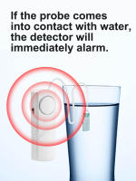 Detector De Fugas De Agua Con Alarma Instantánea De 90dB Sensor De Inundación Con Cable De 1M Alerta Auditiva Y Batería Recargable Para Tubos Pisos Cocina Baño - details 4