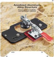 Kit De Guía Para Agujeros Ocultos Allsome 35mm Herramientas De Abertura De Agujeros De Aluminio Plantilla De Localizador Para Carpintería - details 3