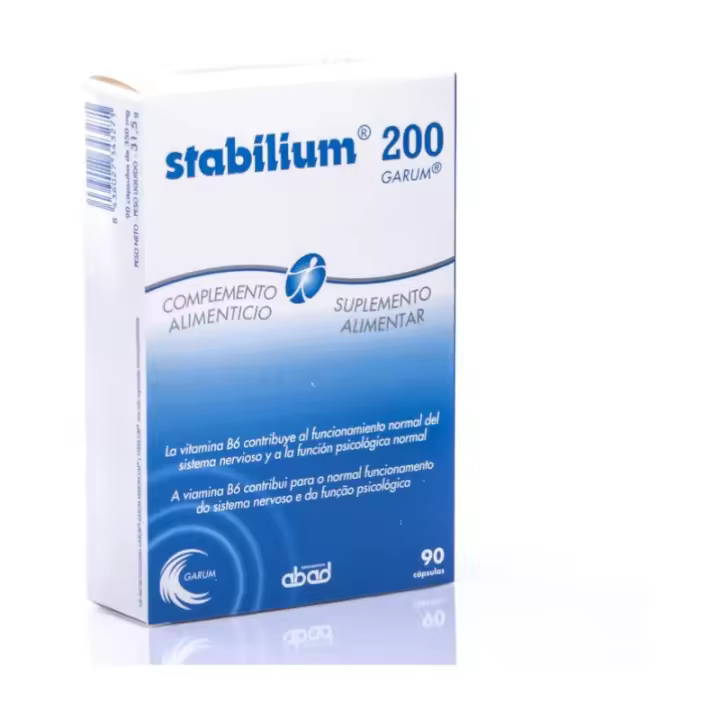 Stabilium 200 de Abad | Cápsulas para Resistencia Al Estrés Natural - 90 Unidades - 1
