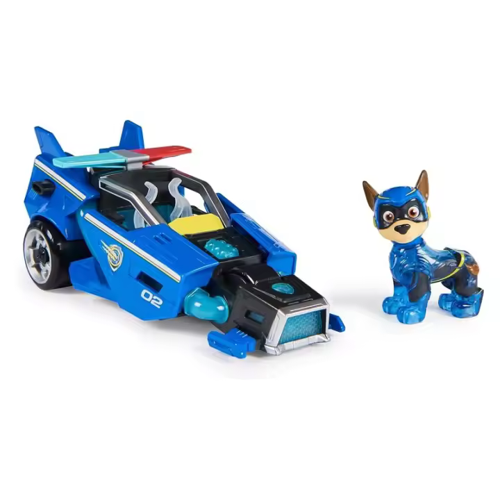 Coche juguete La Patrulla Canina: la superpelícula con figura de Chase - 1
