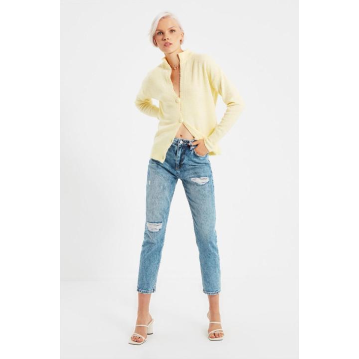 Trendyol Vaqueros De Mujer Mezclilla 100% Algodón