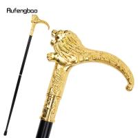 Bastón De Moda Con Manija De León Dorado Elegante Y Decorativo Para Fiesta 95cm Material De Acero Con Punta De Goma - details 3