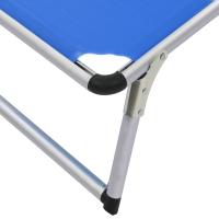 vidaXL Tumbonas plegables con techo 2 uds aluminio y textilene Sillas de Exterior Ideal para jardín, playa, piscina, terraza Tumbona Piscina Tumbonas Playa Tumbonas Jardín Exterior - details 6