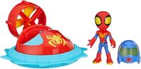 Spidey Con Vehículo Hover Spinner Y Figura De Acción Hasbro - details 1