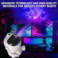 Proyector De Estrellas Galácticas LED Astronauta Rocket Luz De Noche Para Decoración De Habitación Regalo Para - details 5