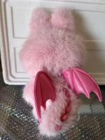 Muñeca De Vinilo Rosa Angel Labubu 38cm Juguete Creativo Para Cumpleaños Replica 1:1 Muñeca De Cambio DIY Figura De Modelo - details 5