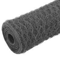 vidaXL Alambrada de gallinero acero galvanizado 25x1,2m Color Verde,  Gris,  Rojo y mas Perfecta para plantas y animales, múltiples usos malla para ventilación, seguridad, ventana, jardín - details 3