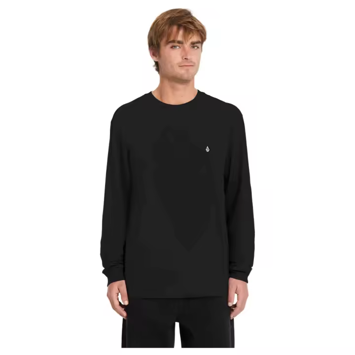 Camiseta de Manga Larga Volcom Stone Blanks para hombre en color negro - 1