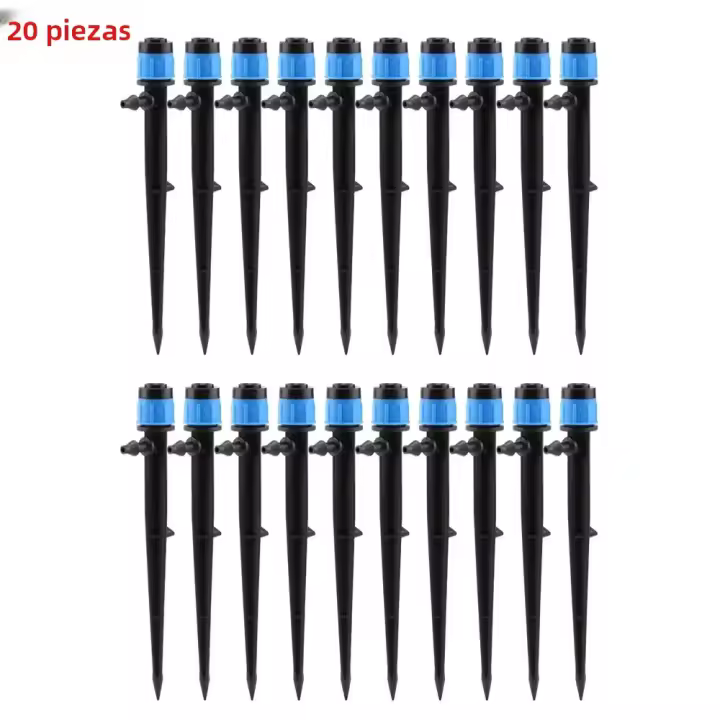 Sistema De Riego Por Drip Micro Jeringa Rotatoria De 360 Grados Para Jardín Plantas Con Mangue De 4/7 Pulgadas - 1