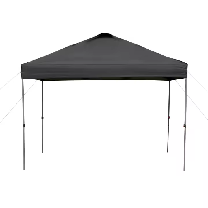 Gazebo 2.95X2.95m Gazebo plegable pop-up with estacas y Cordones de Tela Oxford Protección UV Negro - 1