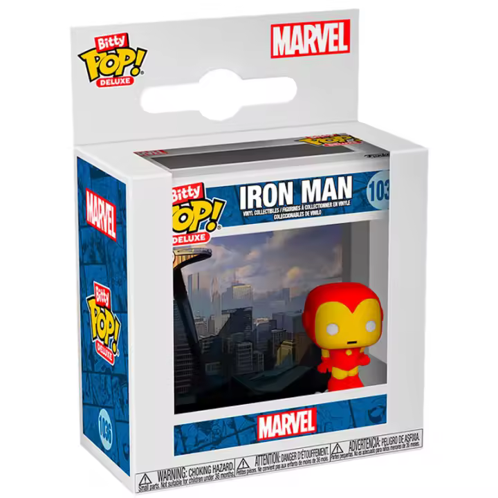 Figura Bitty Pop Deluxe Marvel Iron Man-Figura de Vinilo Coleccionable - Idea de Regalo- Mercancia Oficial - Juguetes para Niños y Adultos - Movies Fans - Muñeco para Coleccionistas y Exposición - 1