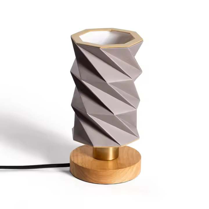 Ledkia Lámpara de Mesa Madera Hiva Blanco - 1