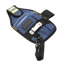 Bolsa De Herramientas Ancha Impermeable De Tela Oxford Fortalecida Con Diseño De Desgaste Soporte De Cinturón Para Electricista Con Bolsillos Y Funda De Cintura - details 1