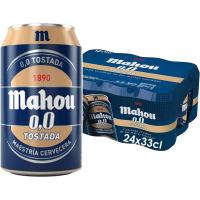 cerveza Mahou 0,0 Tostada Cerveza Lager Refrescante Ligera y Suave 0.0% Vol Alcohol 2caja*12*330ml - details 0