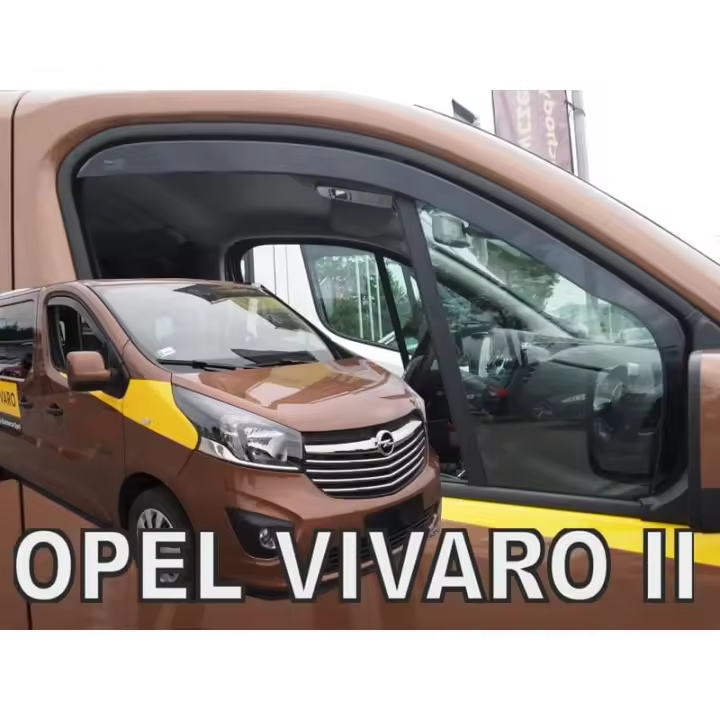 1 Kit Deflectores de aire de ventanilla para Opel Vivaro II desde 2014 hasta 2019 - 1