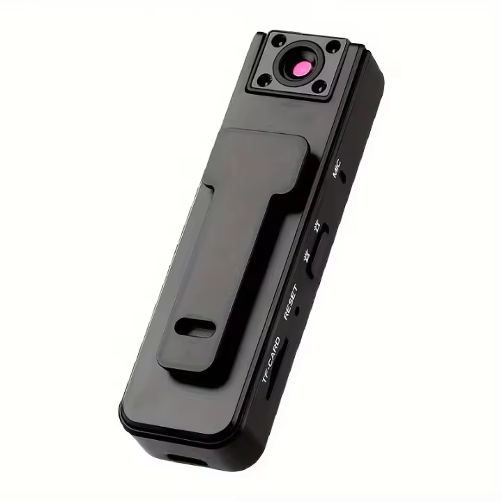 Grabadora Mini 1080P, Compacta y Avanzada Portátil, Conexión Inalámbrica, Rotación de 180 Grados, con Clip de Bolsillo y Función de Visión Nocturna Infrarroja, Cámara de Patrulla Portátil - 1