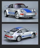 Coche De Juguete Porsche 964 Carrera RS De 1:24 Con Sonido Y Luz Vehículo De Metal Para Niños Regalo Con Retroceso Pull Back - details 12