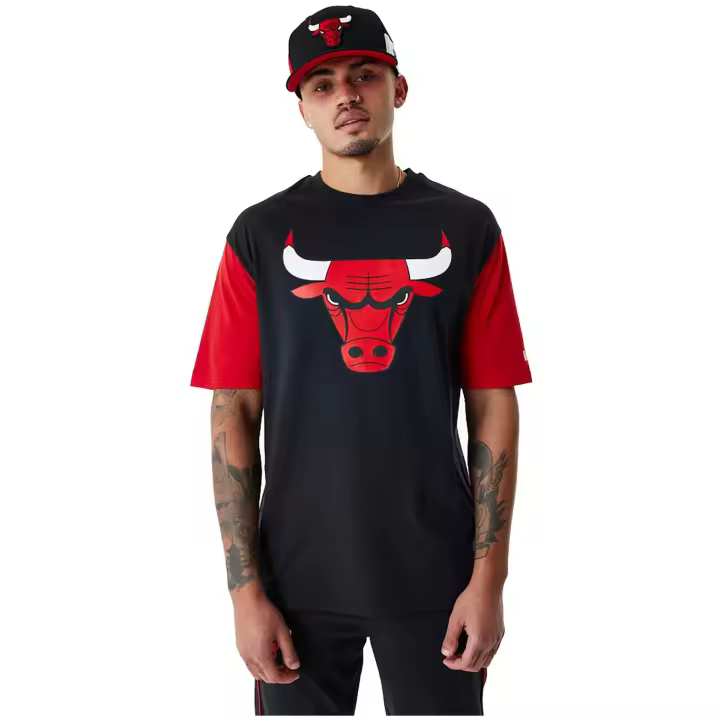 Camiseta de Manga Corta New Era Nba Chicago Bulls para hombre en color multicolor - 1