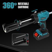 Pistola de Calafateo Inalámbrica 21V Profesional, 4 Velocidades Ajustables Anti-Goteo, Batería 2.0Ah + Cargador, Luz LED - Cartucho 300ml / 10oz, Certificado EN 16128 (-10°C a 40°C)​ - details 5