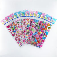 Pack De 12 Pegatinas De Corazón 3D Lindo Para Niños Estuche De PVC Con Burbujas DIY Juguete De Incentivo Para Niños - details 1