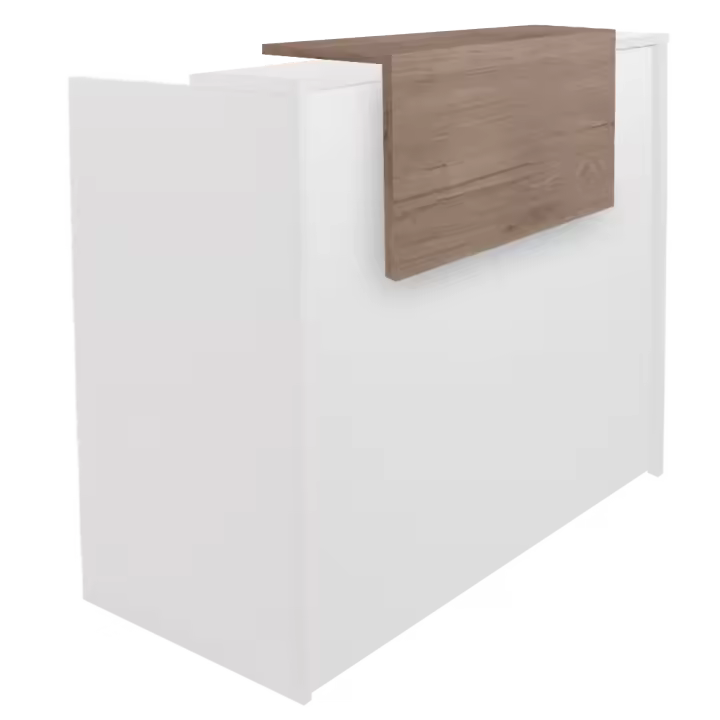 OFILIKE. Mostrador de Recepción para Negocios, Basic Flotante. Mueble de Recepción de Fácil Montaje. Color Roble - 1