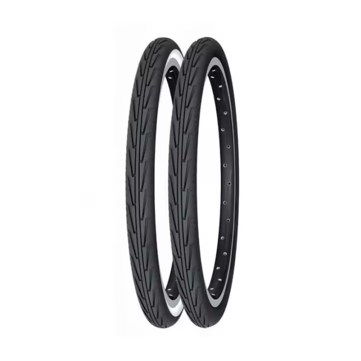 Michelin Cubierta 500 A ó 20x1 3/8 Diabolo City Rigida Blanco/Negro - 1