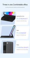 Folio Teclado Mágico Para iPad 10 Generación 2022 Cubierta Inteligente Con Teclado AZERT Idiomas Espa\u00f1ol Portugu\u00e9s Hebreo Alem\u00e1n En Color Negro Y Blanco - details 16