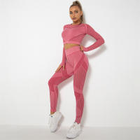 SSIT
Conjunto de Yoga sin costura Para Mujer, ropa Deportiva de 2 piezas, Short Top, sujetador, Leggings, traje de entrenamiento Para Gimnasio - details 54