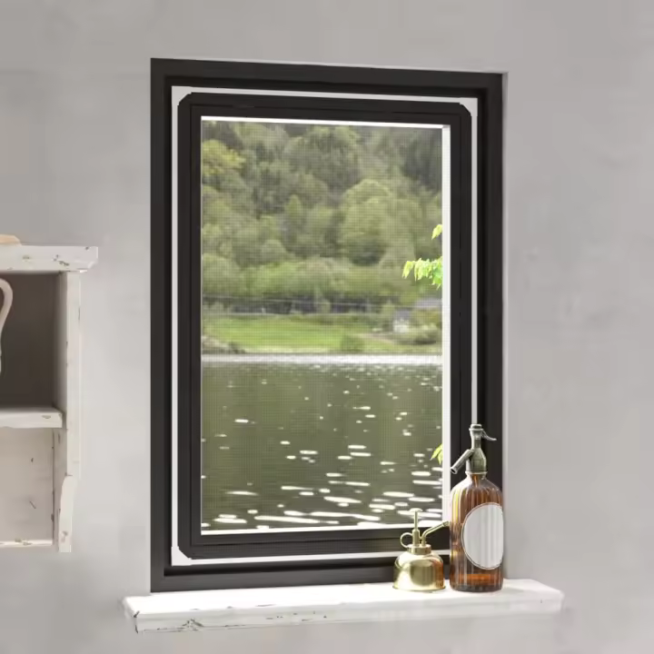 Mosquitera magnética para ventanas blanco 80x120 cm - 1