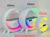 Estación De Carga Inalámbrica Con Luz Nocturna LED RGB Y Altavoz Bluetooth Para iPhone Samsung Estación De Trabajo Rápida - details 1