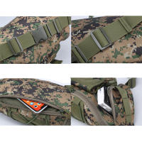 Bolsa De Cintura Para Hombres Impermeable Táctica Con Sistema MOLLE Y Patrón De Camuflaje Para Caza Senderismo Y Escalada Bolsa De Teléfono Móvil De Nylon Bolsa De Combate - details 4