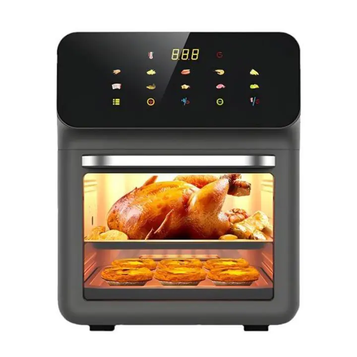 10L Large Capacity Electric Air Fryers Oil-free Automatic Household Multi-function Kitchen 360°Baking Convection Oven Fryer - 1