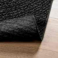 vidaXL Alfombra ZIZUR apariencia yute interior exterior antracita - details 5