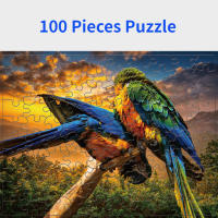 Rompecabezas De Papel 100 Piezas Con Imagen De Animales De Dibujos Animados Juguete Educativo Para Desestresamiento Regalo Para Niños Y Adultos - details 0