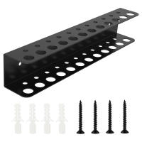 Organizador De Herramientas Pared Montado Eje De Destornillador Y Llave En Racks Porta Pinzas Para Garage Y Trabajo 14/23 Agujeros Negro IRON - details 3
