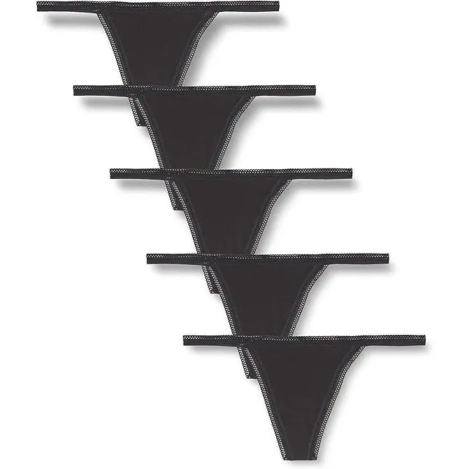 Braga - braguitas. Pack 5 unidades Bragas para mujer lencería Sexy, Hilo Mujer Pack de 5 (Talla S-36-8) ,String Bragas Elástico Algodón. Ropa Interior Estilo Tanga en Algodón Mujer, Pack de 5-Iris & Lilly - 1