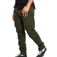 Pantalones De Cargo Para Hombre Talla Grande Color Sólido Con Bolsillos Multisectoriales Estilo Casual Primavera Verano - details 8