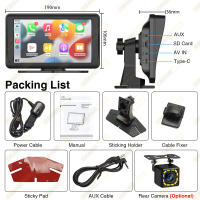Reproductor Multimedia Para Coche Universal 7 Pulgadas Con Pantalla Táctil CarPlay Y Android Auto Para VW Nissan Toyota Kia Soporte De Memoria Micro SD Hasta 128GB - details 14