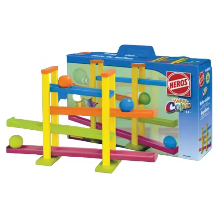 Rampa de Bolas de Madera Infantil de colores Eichhorn - 1