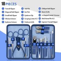 Set de manicura, kit de pedicura, cortaúñas, set de cuidado profesional - details 0