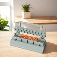 Máquina De Brochetas De Barbacoa Kebab Press Plástico Para Carne Fácil De Limpiar Herramienta Reutilizable Para Chef Domésticos - details 7