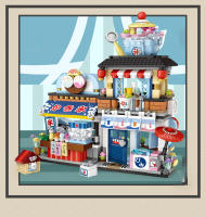 Modelo De Casa De Compras Japonesa LOZ-1231 Tienda Acuática Y De Licor Para Niños Bloques De Construcción Pequeños Compatible Con Lego ABS Sin Baterías - details 14