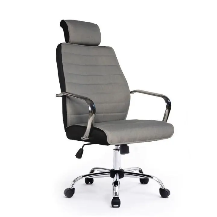 Silla Oficina Equip Respaldo Medio Gris Reposacabe - 1