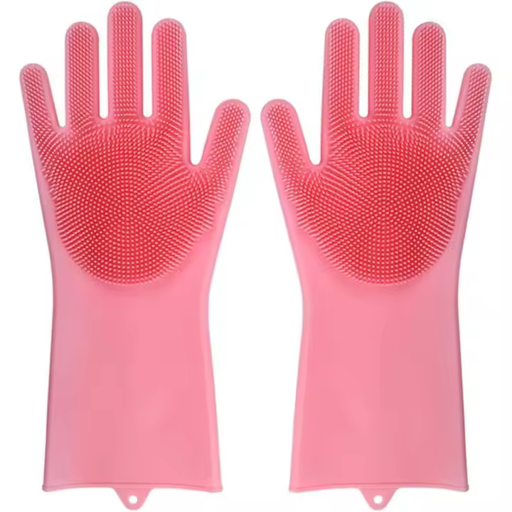 Los Guantes domésticos son ampliamente utilizados para jardinería, Cocina, protección de Manos (Pink) - 1