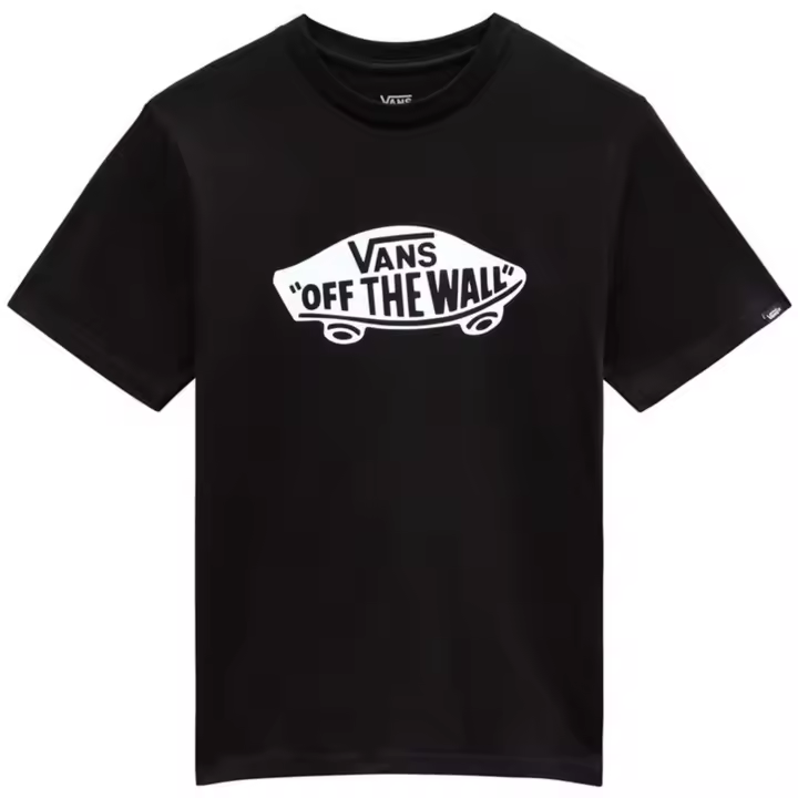 Camisetas De Manga Corta Vans para Niños en color Negro - 1