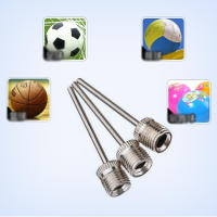 Juego De 10/20 Piezas Agujas De Aire Para Baloncesto Y Fútbol Acero Inoxidable Bomba De Inflado Adaptador De Válvula De Aire Nozzle - details 2