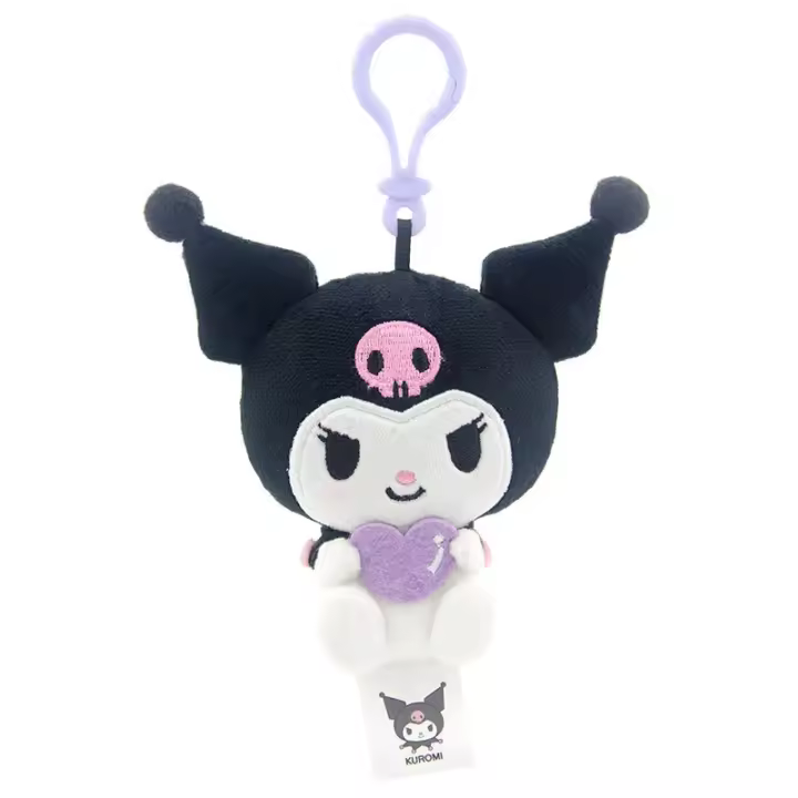 Llavero De Peluche Sanrio Hello Kitty Kuromi Melody Cinnamoroll Colgante Para Mochila Juguete Para Niños Regalo De Cumpleaños - 1
