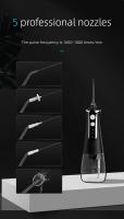 Irrigador bucal Limpiador de dientes USB Recargable Agua Flosser Portátil 300ml Higiene bucal Limpiador de dientes - details 8